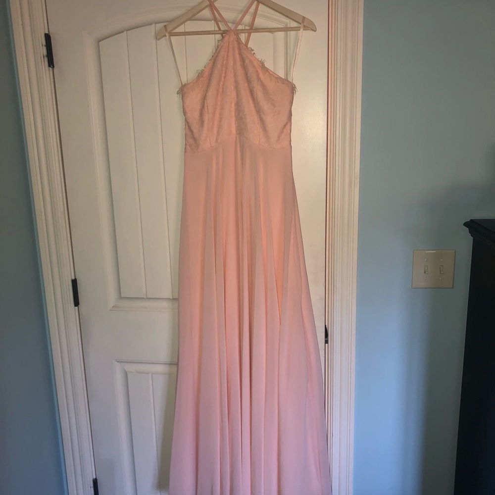 Pale pink maxi dress